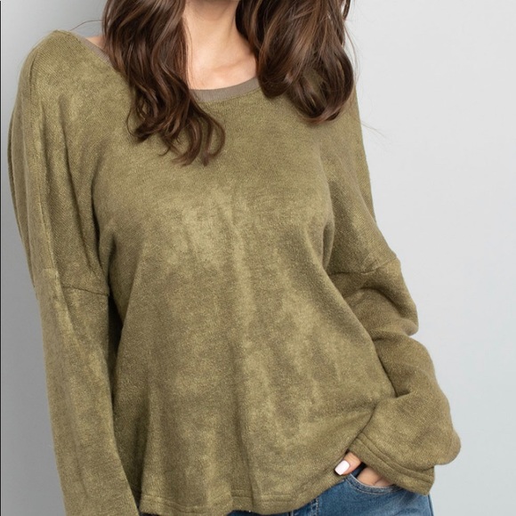 🆕Olive mineral wash back twist top - Picture 5 of 6